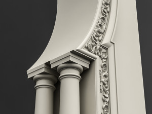 classic patterned door 05 3D-Modell