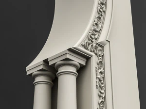 classic patterned door 05 3D Model