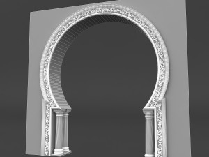 classic patterned door 05 3D-Modell