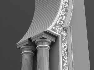 classic patterned door 05 3D-Modell