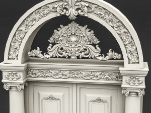 classic patterned door 06 Model 3D