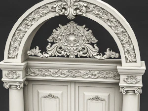 classic patterned door 06 3D Model