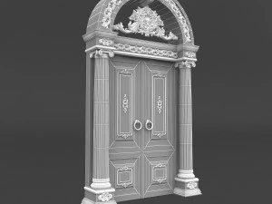 classic patterned door 06 3D Model