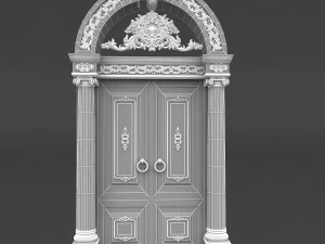 classic patterned door 06 3D Model