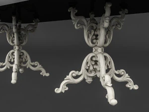 classic patterned table 01 3D Model