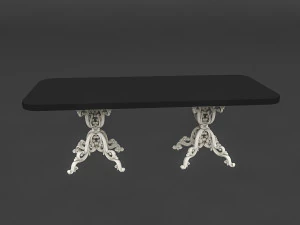 classic patterned table 01 3D Model