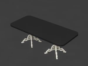 classic patterned table 01 3D Model