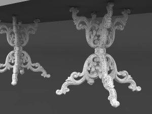 classic patterned table 01 3D Model