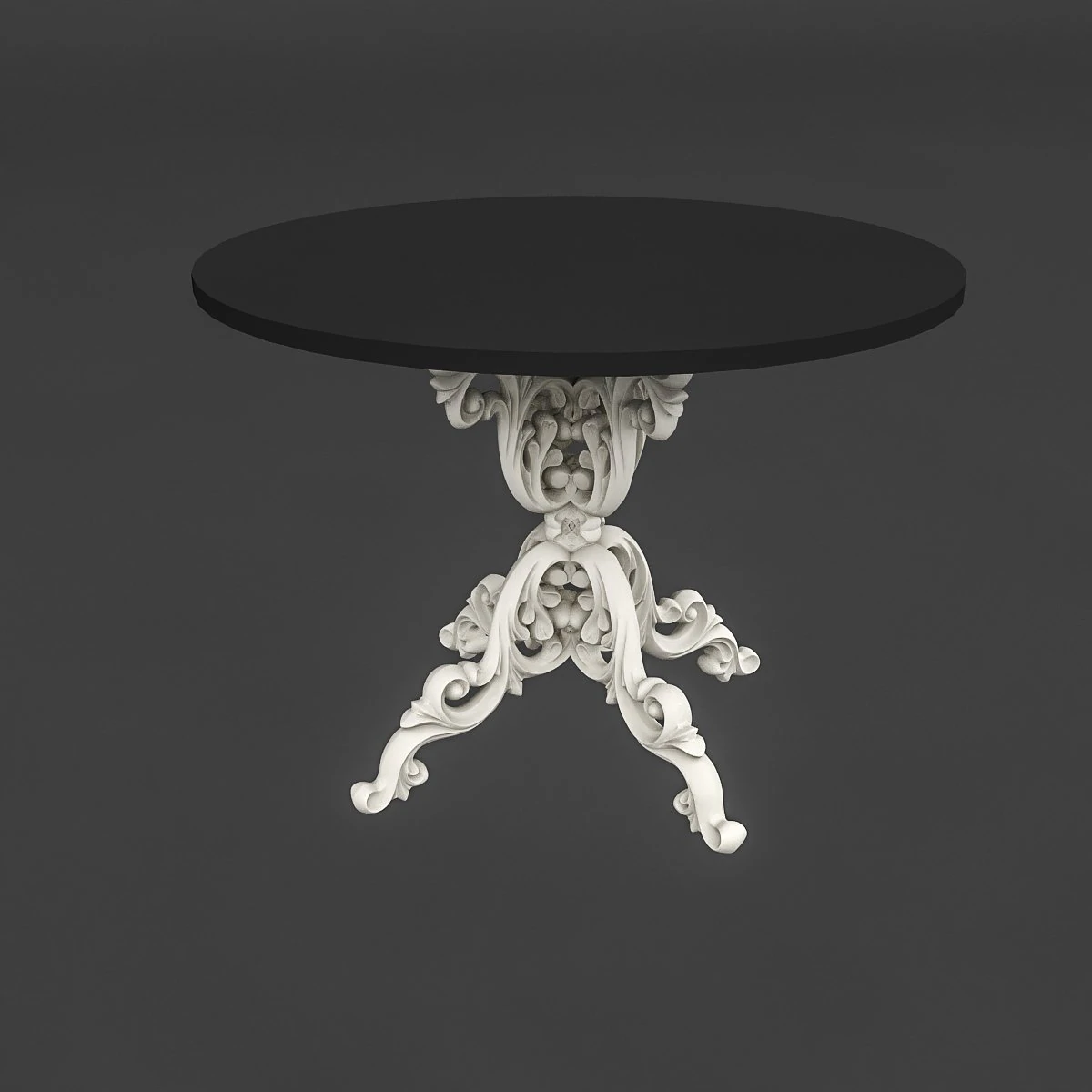 classic patterned table 02 3D Model .c4d .max .obj .3ds .fbx .stl .blend 