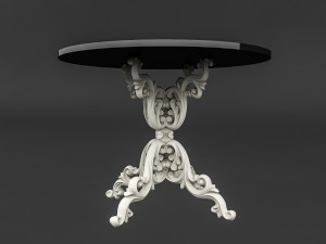 classic patterned table 02 3D Модель