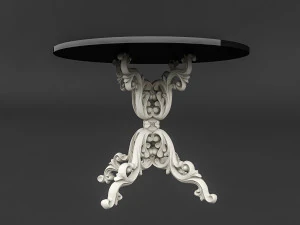 classic patterned table 02 3D Model