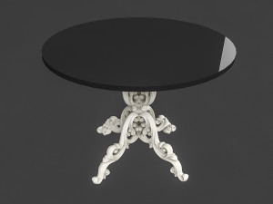 classic patterned table 02 3D Модель