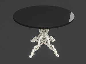 classic patterned table 02 3D Model