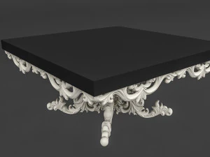 classic patterned table 03 3D Model