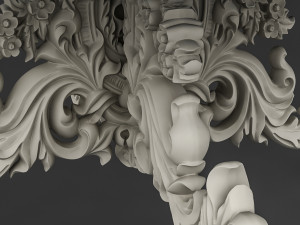classic patterned table 03 3D Model