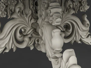 classic patterned table 03 3D Model