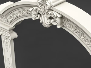 classic patterned window 01 3D Model