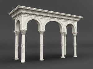 mosque entrance 01 Model 3D