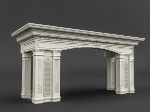 mosque entrance 02 3D Model