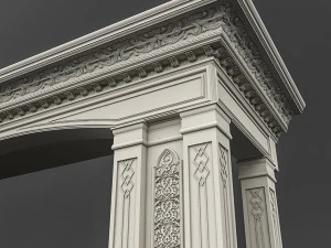 mosque entrance 02 3D Model