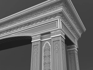 mosque entrance 02 3D Model