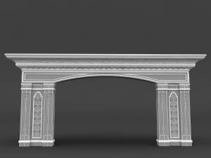 mosque entrance 02 3D Model