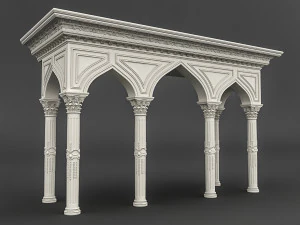 вход в мечеть 03 3D Модель