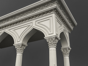 mosque entrance 03 Modelo 3D