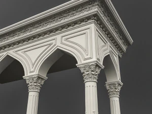 mosque entrance 03 3D Model