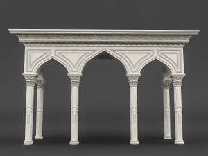 mosque entrance 03 Modelo 3D