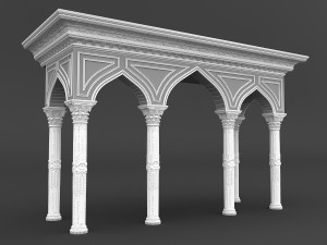 mosque entrance 03 Modelo 3D