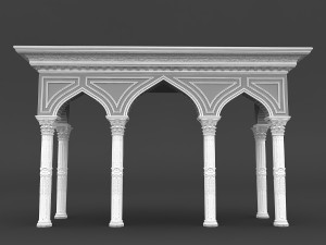 mosque entrance 03 Modelo 3D