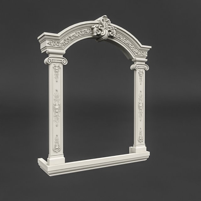 classic patterned window 01 3D-Modell .c4d .max .obj .3ds .fbx .stl .blend 