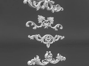 гипсовый узор 01 3D Модель