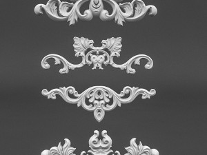 plaster pattern 01 Modèle 3D