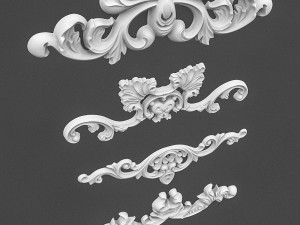 plaster pattern 01 Modèle 3D