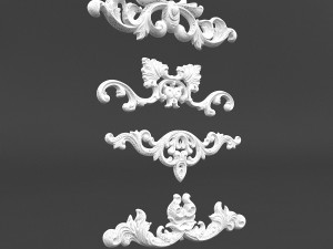 plaster pattern 01 Modèle 3D
