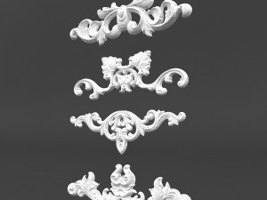plaster pattern 01 Modèle 3D