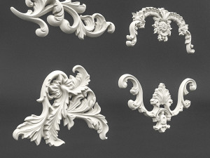 plaster pattern 02 3D-Modell