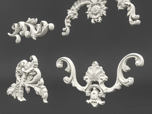 plaster pattern 02 3Dモデル