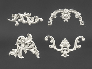 plaster pattern 02 3Dモデル