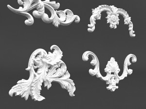 plaster pattern 02 3Dモデル