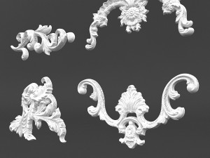 plaster pattern 02 3Dモデル