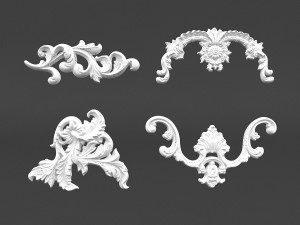 plaster pattern 02 3Dモデル