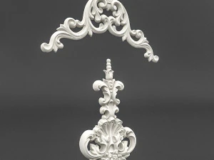 гипсовый узор 03 3D Модель