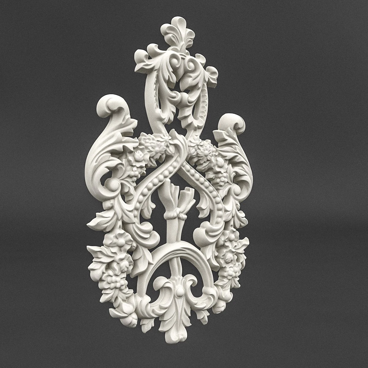 plaster pattern 06 3D Model .c4d .max .obj .3ds .fbx .stl .blend 