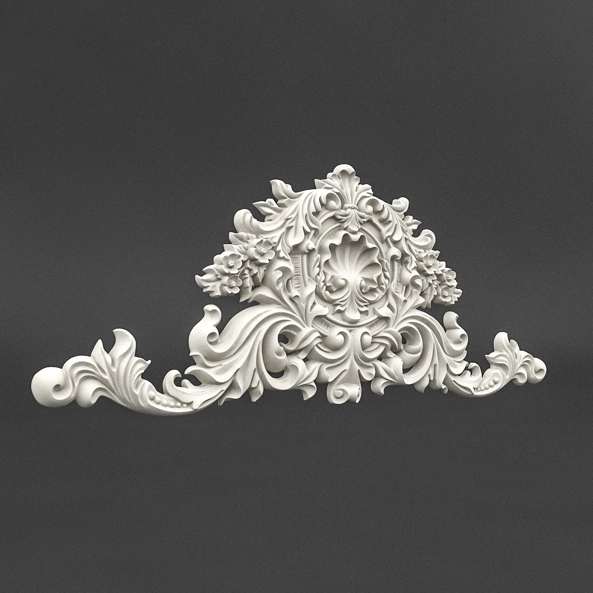 plaster pattern 07 3D Model .c4d .max .obj .3ds .fbx .stl .blend