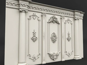 painel de parede 01 Modelo 3D