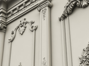 wall panel 01 Model 3D