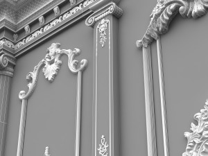 wall panel 01 Model 3D